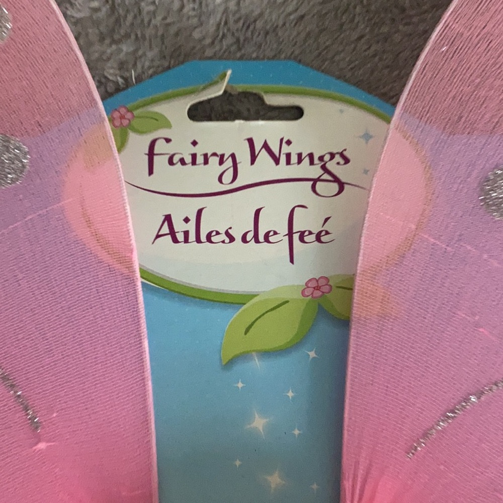 Pink & silver Fairy wings - Picture 2 of 5